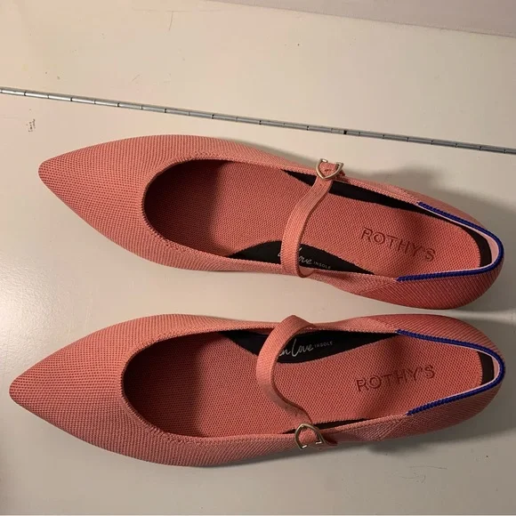 Rothy’s tulip pink May Jane ll flats sz 11 - Picture 13 of 15